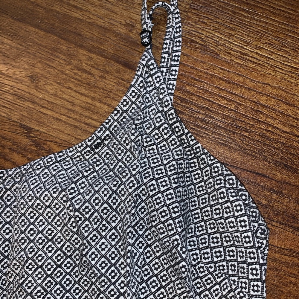 Black and White Patterned Dress